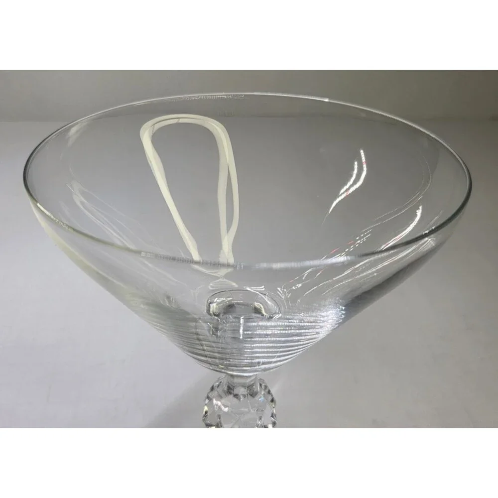Set Of 4 IMPORT ASSOC Claudia Martini Glasses Rare Goblets Clear 5.3